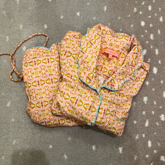 BrooksAVE | Scalloped Pajama Set Long in Sundance - Picture 1 of 2